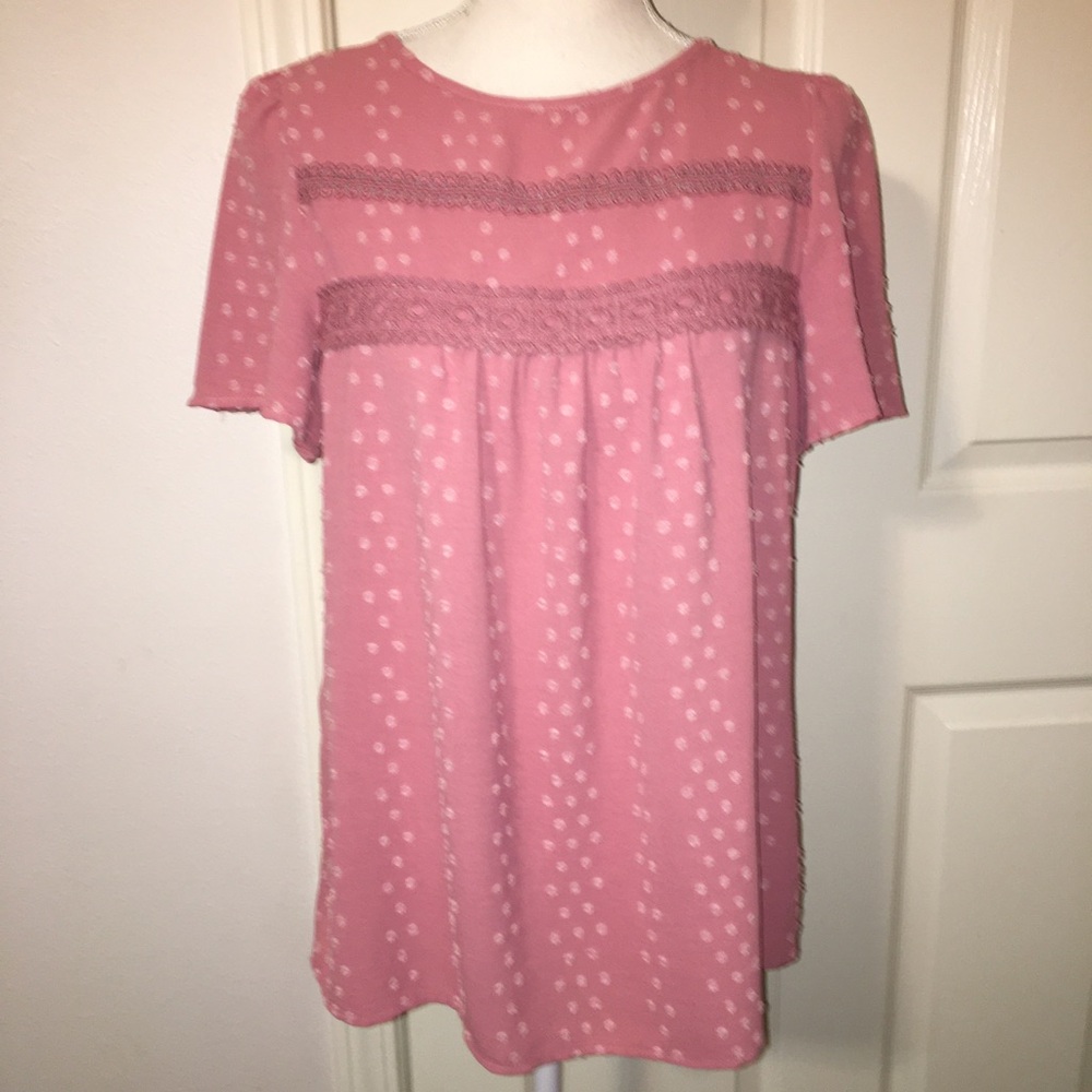 BTFBM Oversized Swiss Dots Blouse